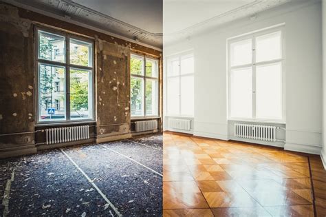 Vergelijking van de parkeergarage voor en na de renovatie