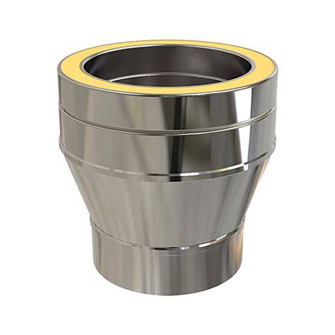 Illustratie van een dubbelwandig rookkanaal geïntegreerd met vloerverwarming