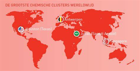 Infographic: Zeeuws-Vlaanderen chemische clusters, diep vaarwater en transportroutes