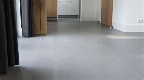 Afbeelding van een modern interieur met een gepolijste betonnen vloer.