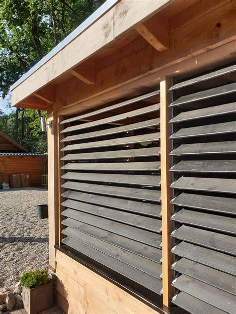 Technische tekening: montagekleppen en rails voor Flex Fence