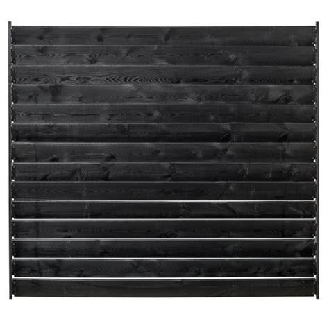 Voorbeeld: flex fence 220 cm-set met zwarte afwerking