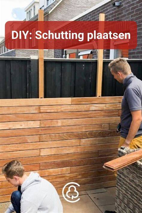 Infographic: Stappenplan verticaal plaatsen van schutting