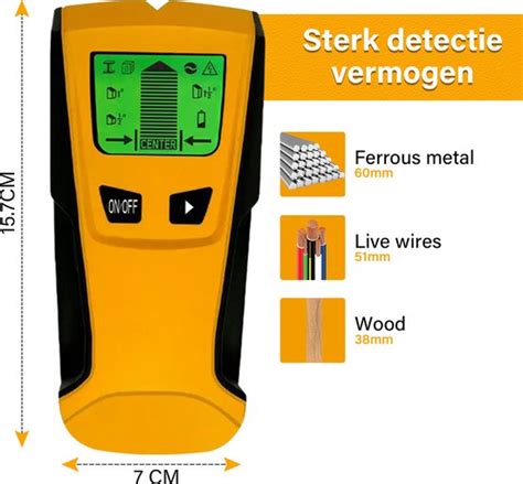 Illustratie van een leidingzoeker die onder een vloer wordt gebruikt om kabels en leidingen te detecteren