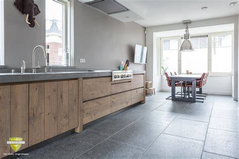 Foto: Belgisch hardsteen in een moderne keuken