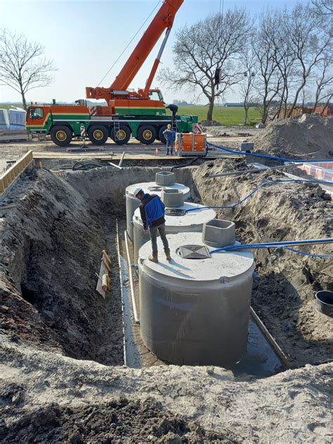 Diagram: Flow van afvoer naar afvalwatersysteem met Trio-optie