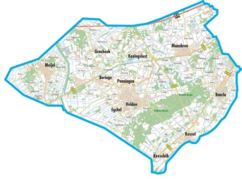 Plattegrond Agora Maas en Peel en omliggende omgeving