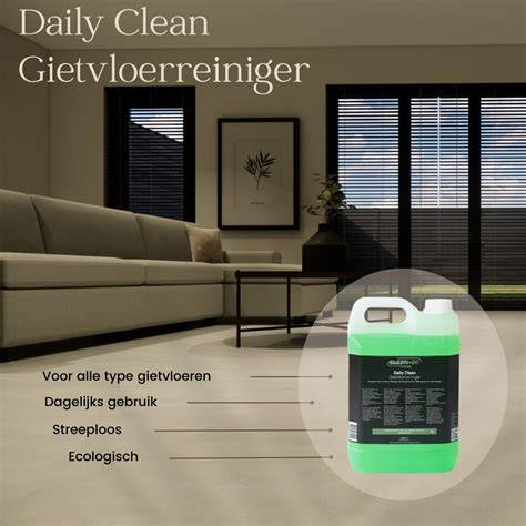 Infographic: dagelijks onderhoudschema gietvloer