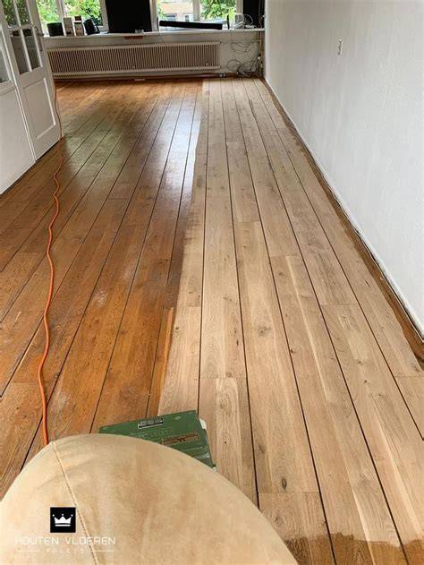 Foto: houten vloer schuren en oliën