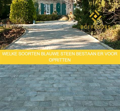 Informatieve illustratie met verschillende soorten bestratingsmaterialen voor opritten