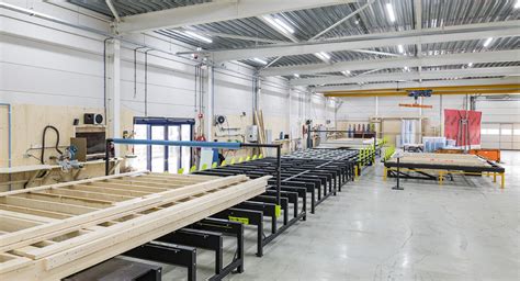 Prefab productie en automatisering in timmerfabriek