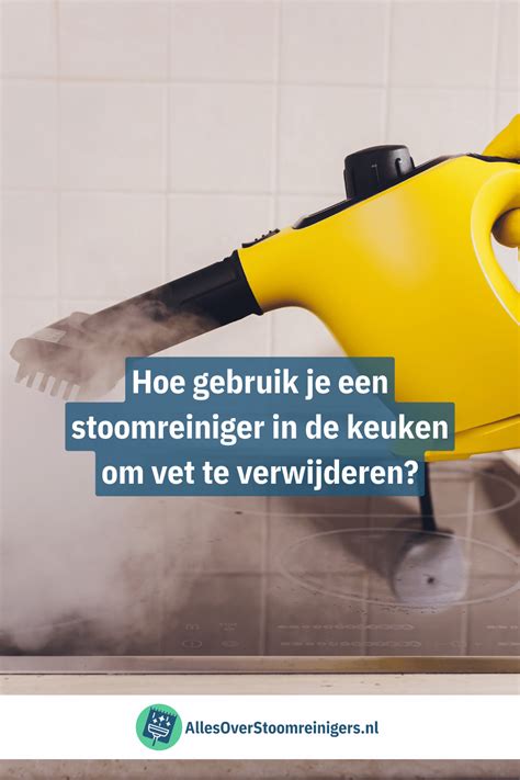 Stoomreiniger in gebruik - voorbeeldopstelling