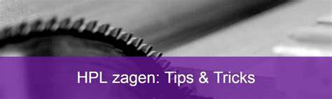 Toolinstructies: boren, frezen en zagen van HPL