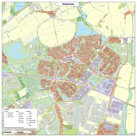 kaart van Zoetermeer en Denemarkenlaan als locatie