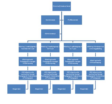 organogram concept van bedrijfsstructuur zonder moeder-dochter relaties