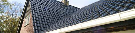 Beeld van de nieuwbouw en dak- en gevelbeplating