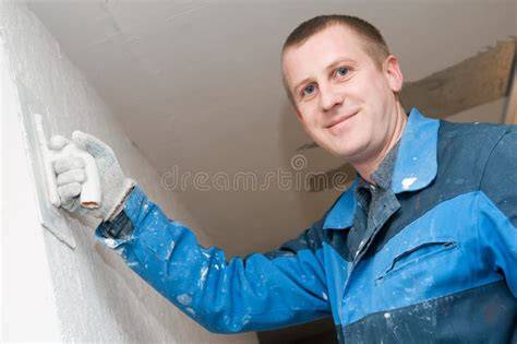 Foto: Stukadoor aan het werk