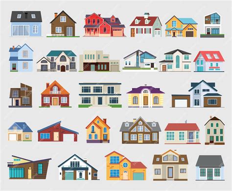 Illustratie van verschillende soorten loodsdaken