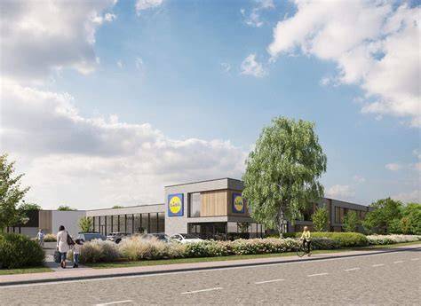 Infographic: Nieuwe Lidl huisstijlkleuren en winkelindeling