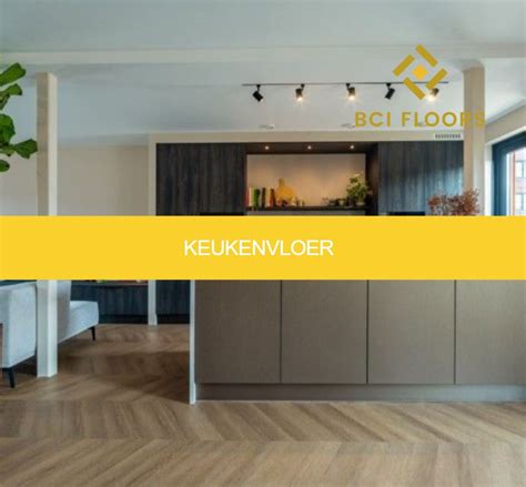 Infographic: Verschillende keukenvloeren en hun kenmerken (PVC, tegel, houtlook, visgraat)