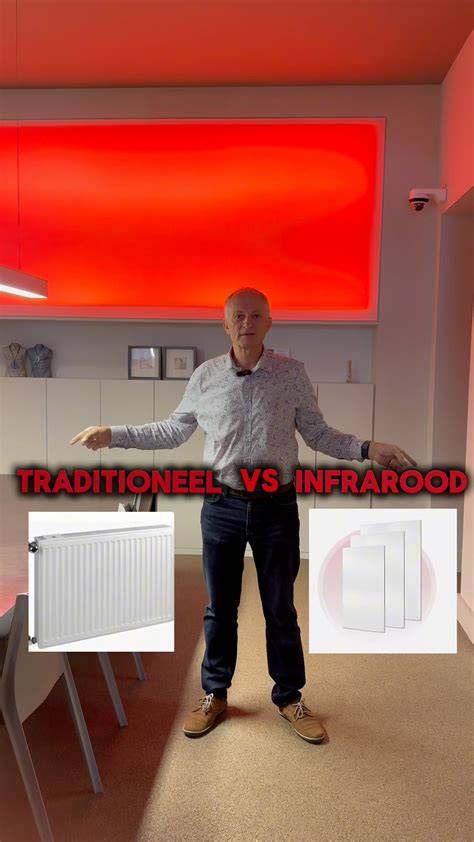 Infographic: Directe warmte van infraroodpanelen vs. traditionele verwarming
