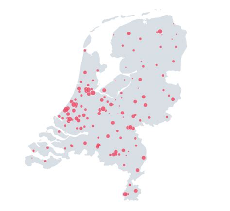 Kaart van landelijke dekking van Sloop Concurrent