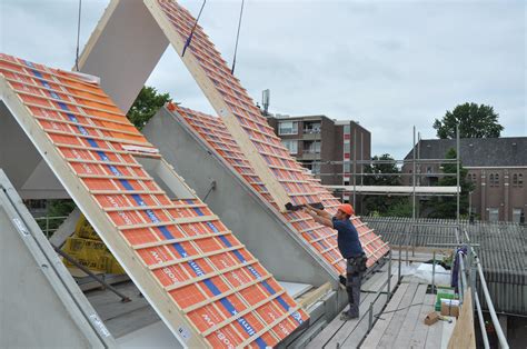 Infographic van prefab dakelementen en bergingen - proces en voordelen