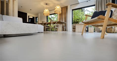 Overzicht van verschillende gietvloer designs en kleuropties