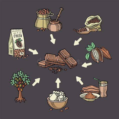 Infographic: Kristallisatie van cacaoboter en betakristalvorming in chocolade