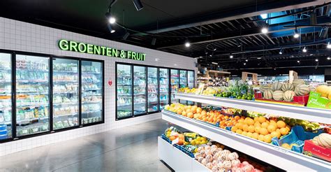 Plattegrond van de huidige Spar winkel in Kalken met aanduiding van de geplande uitbreidingen.
