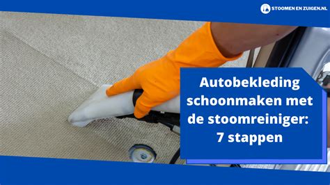 Infografiek over stappen voor zelfreiniging autobekleding