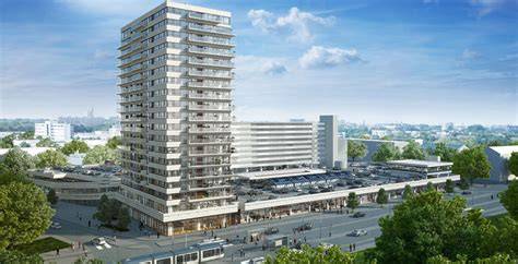 Infographic: ligging Savornin Lohmanplein, Shell-station en toekomstige woontorens