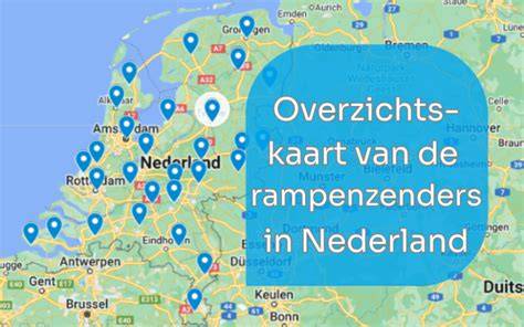 Overzichtskaart van Knipping verkooppunten in Nederland en 3D experience showroom in Zwaagdijk