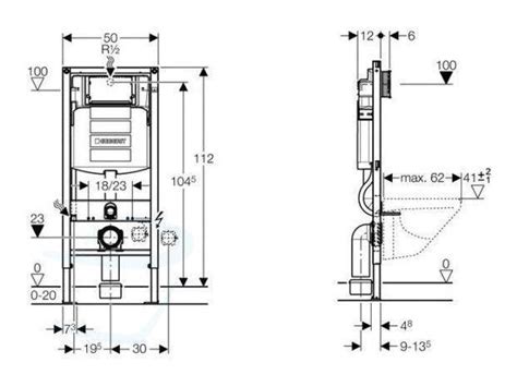 Image: Geberit UP320 componenten en aansluitingen