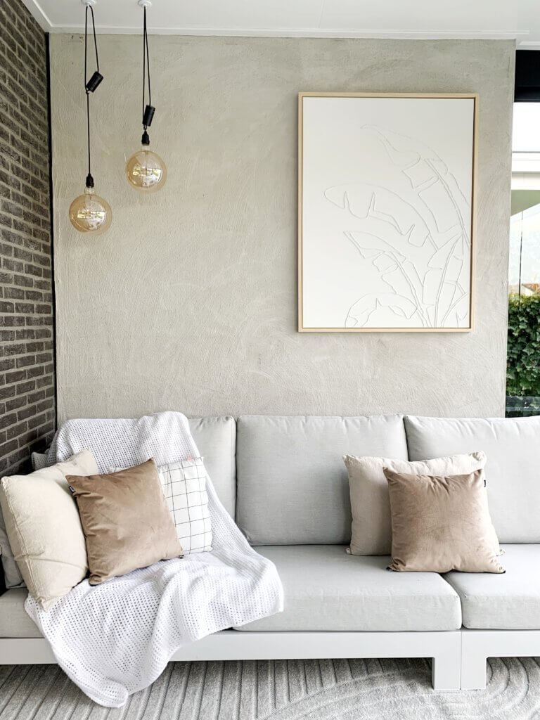 diy relief schilderij palmboom