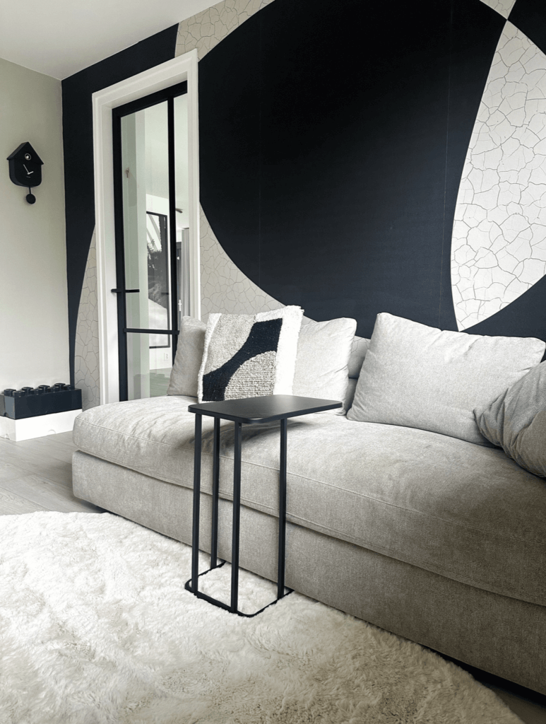 woonkamer in wabi sabi stijl